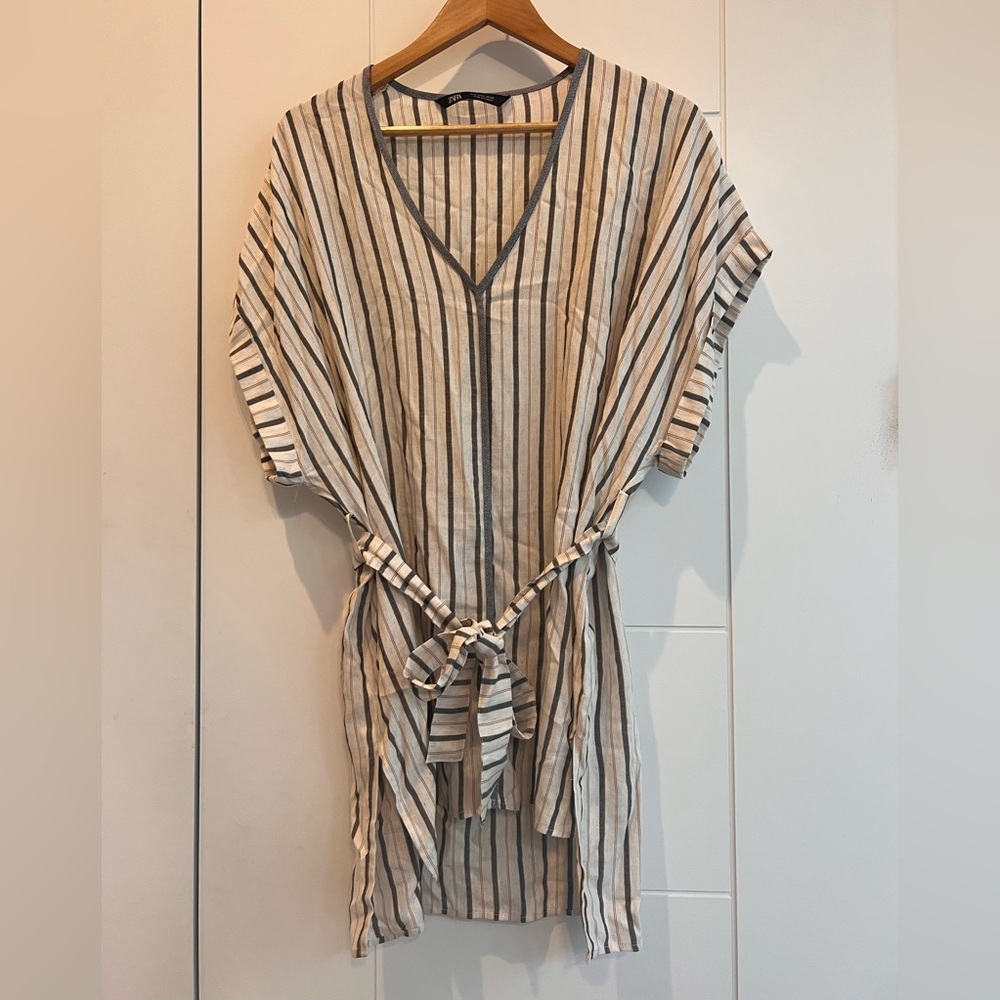Zara Striped Tunic w Belt